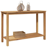 Console Table Brown 110 x 40 x 75 cm Solid Teak Wood 42002312