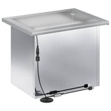 Garden Planter with LED 2 pcs Silver 30 x 40 x 30 cm 8008081