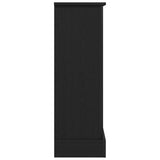 Fireplace Surround Black Oak 90x30x90 cm Engineered Wood 865984