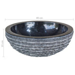 ZNTS Basin Marble 40 cm Black 242672