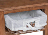 Side Table Brown 38 x 28 x 35 cm Solid Mahogany wood 42012405