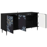 TV Cabinet DOKKUM 102 x 33 x 51 cm Black Oak Engineered Wood 8007097