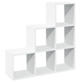 Room Divider Bookcase 3-Tier White 99x29x99 cm Engineered Wood 857958