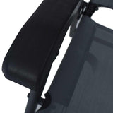 Folding Chairs 2 pcs Texilene Grey 47922