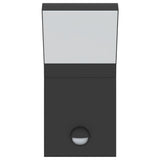 Outdoor LED Wall Lights with Sensors 2pcs Black Die-cast Aluminium 4006271