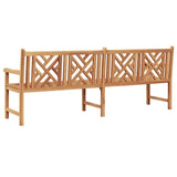 Garden Bench Brown 228 x 60 x 90 cm Solid teak wood 42001967