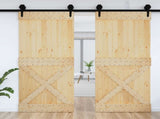 Door NARVIK Natural 95 x 210 cm Solid Pine Wood 42047098