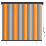 Roller Blind Yellow and Blue 180 x 250 cm Fabric and Aluminum 362082