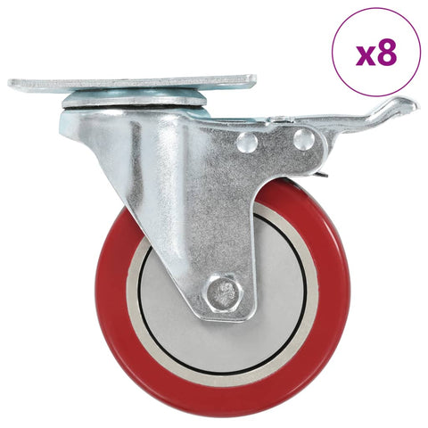8 pcs Swivel Casters 100 mm 278091