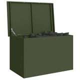 Outdoor Storage Box Olive Green 80 x 50.5 x 50 cm Steel 874570