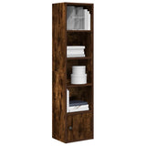 Bookcase Smoked Oak 31x24x127 cm Engineered Wood 860350