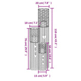 Candle Holders 3 pcs Grey Wicker 364360