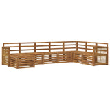 Outdoor Sofa Set 6 pcs Natural Solid Acacia Wood 3384715