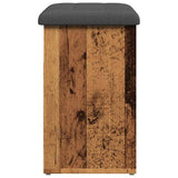 Shoe Bench Old Wood 62x32x50 cm Engineered Wood 857629