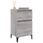 ZNTS Bedside Cabinets 2 pcs Grey Sonoma 40x35x70 cm 819721