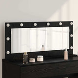 Vanity Mirror Rectangular Black Oak 100 x 45 x 18 cm 868326