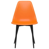 ZNTS Dining Chairs 6 pcs Orange PP 3082350