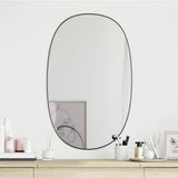 Wall Mirror Black 70x45 cm 348225