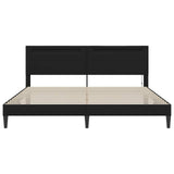 Bed Frame with LED Strip Lights Black 180 x 200 cm Faux Leather 42028041