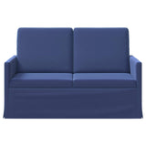 2 Seater Sofa Police Blue 130 x 81 x 82 cm Velvet 42041066