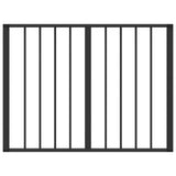 Dog Gate 4 pcs Black 80 x 60 cm Galvanised Steel 892010