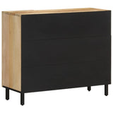 Side Cabinet 90x33x75 cm Solid Wood Mango 358240