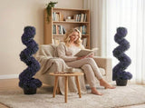 Decorative Artificial Plants Set of 2, UV Resistant Fake Plants in Pot for Indoor Outdoor Decor, 120 T3398P549993