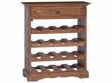 Wine Rack 55 x 23 x 85 cm Solid Mahogany Wood 42012411