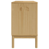 Sideboard FLORO Wax Brown 114x43x74 cm Solid Wood Pine 374023