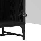 Sideboard Black Oak 35 x 37 x 117 cm 883539