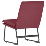 Lounge Chair Wine Red 52x75x76 cm Fabric 351315