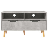 TV Cabinet Concrete Grey 90x40x48.5 cm Engineered Wood 326781
