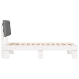 Bed Frame with Upholstered Headboard Light Grey 90 x 190 cm 877528