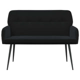 2 Seater Sofa with Metal Legs 2-Seater Black Velvet 42051057