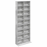 CD Cabinet Concrete Grey 65 x 23.5 x 175 cm Engineered Wood 8012661