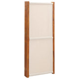 5-Panel Room Divider Cream White 350x180 cm 319185