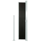 Patio Retractable Side Awning 140x500 cm Black 48394