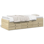 ZNTS Daybed with Drawers without Mattress Sonoma Oak 90x190 cm Single 3280883