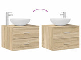 Bathroom Furniture Set 2 pcs Sonoma Oak Engineered Wood 3403946