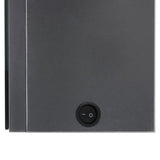 LED Bathroom Mirror Cabinet Shining Grey 62x14x60 cm 326521