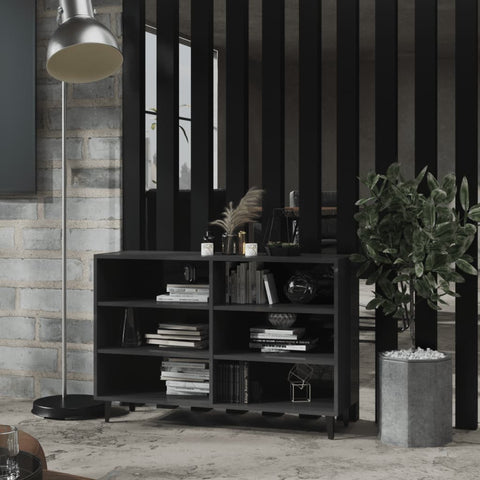 Sideboard High Gloss Grey 103.5x35x70 cm Engineered Wood 806048