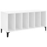 Record Cabinet White 100x38x48 cm Engineered Wood 831981