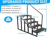 RV Stairs 5 Step, RV Steps Anti-Slip, Hot Tub Steps with Handrail, 660 lbs Hot Tub Steps Step Ladder 97869342