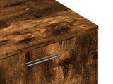 TV Cabinet Smoked Oak 120x34x37 cm Engineered Wood 833556
