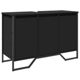 Bathroom Sink Cabinet Black 91x35x60 cm Engineered Wood 848659