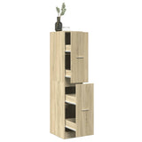 Apothecary Cabinet Sonoma Oak 30x41x144.5 cm Engineered Wood 855171