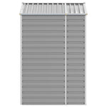 Garden Shed Light Grey 191x130x198 cm Galvanised Steel 3188242