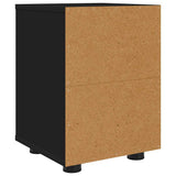Bedside Tables 2 pcs Black 30.5 x 30 x 43 cm Engineered Wood 888800