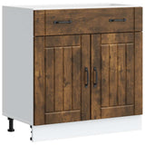 Kitchen Base Cabinet Lucca Smoked Oak Engineered Wood 853742