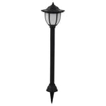Outdoor Solar Lamps 6 pcs LED Black 277138